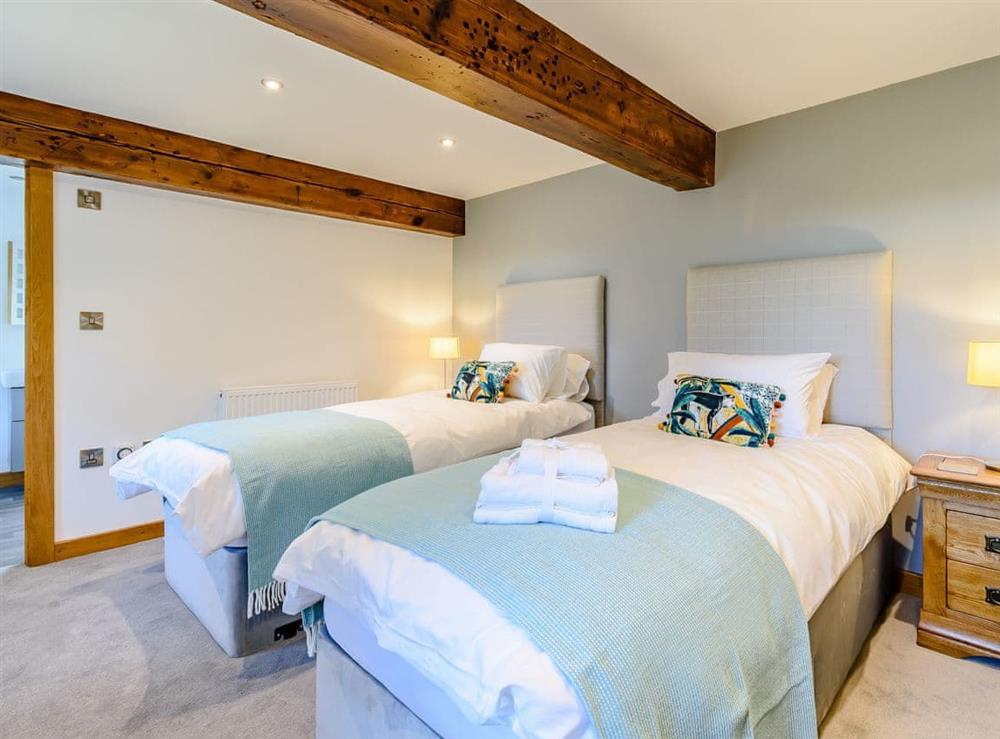 Twin bedroom at Low Mill House in Pickering, North Yorkshire