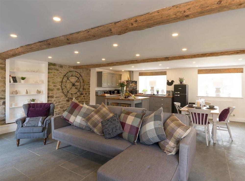 Beautifully presented living area at Low Pasture Cottage in Hudswell, near Richmond, North Yorkshire