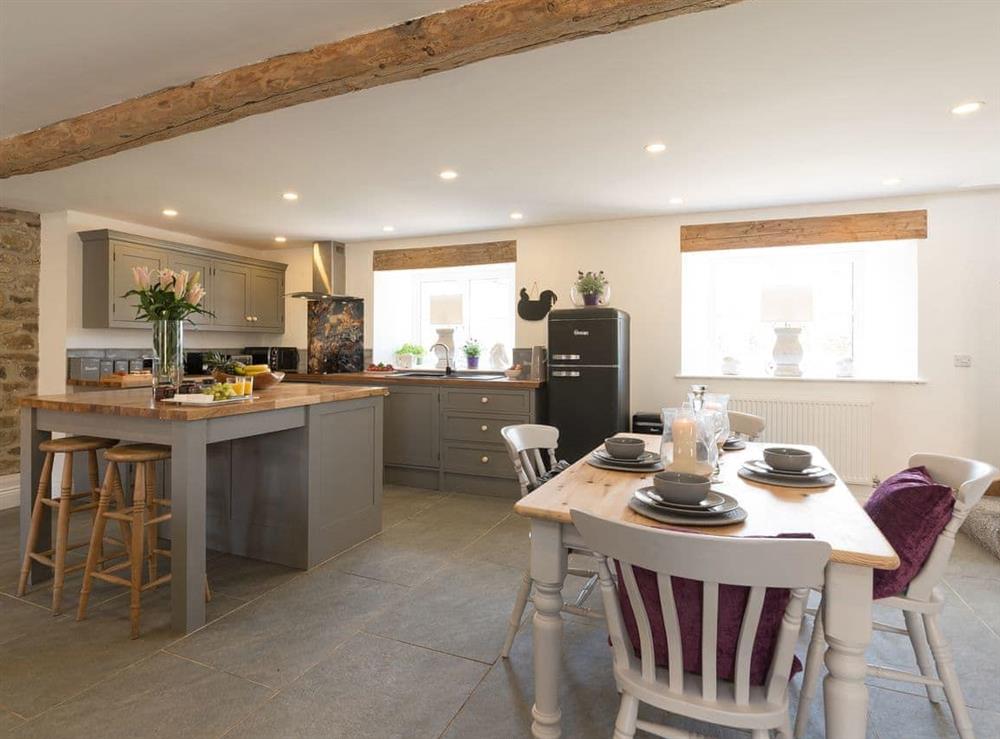 Luxurious kitchen and dining areas at Low Pasture Cottage in Hudswell, near Richmond, North Yorkshire