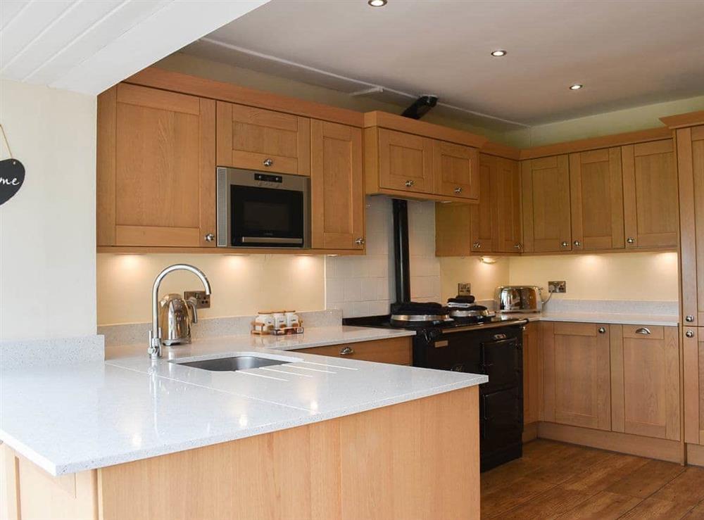 Spacious fitted kitchen at Low Shepherd Yeat Farm in Crook, Kendal, Cumbria., Great Britain