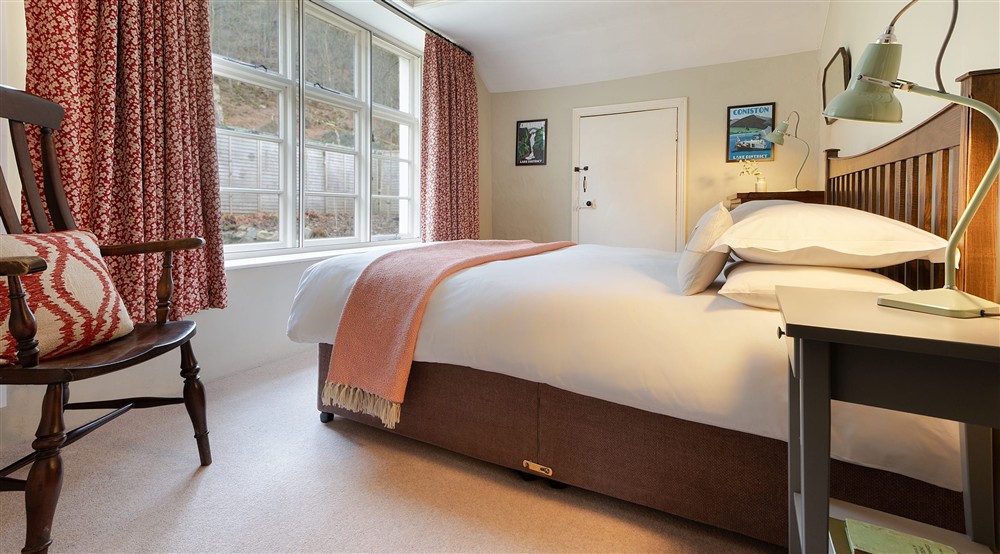 The double bedroom at Low Strawberry Gardens in Nr Hawkshead, Cumbria
