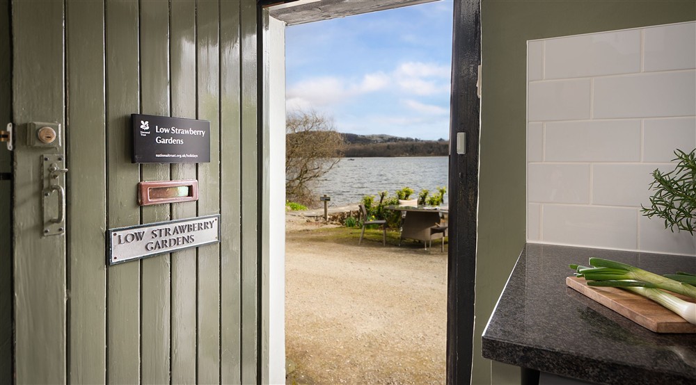 The view from the front door at Low Strawberry Gardens in Nr Hawkshead, Cumbria