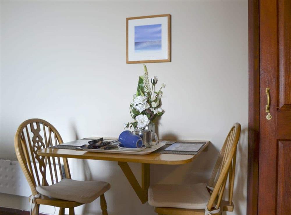 Intimate dining area at Low Tide in Cellardyke, near Anstruther, Fife