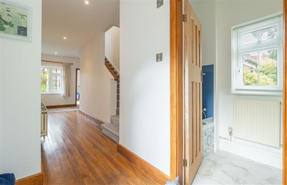 Ground floor: Entrance hall with shower room off at Low Wood, West Runton near Cromer