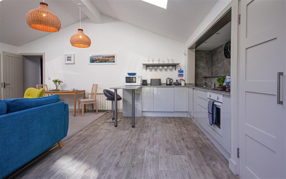 Kitchen/dining at Lowen Lodge in Polzeath