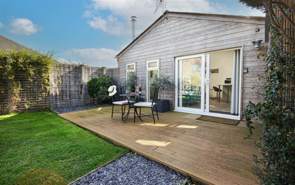 Outdoor space at Lowen Lodge in Polzeath
