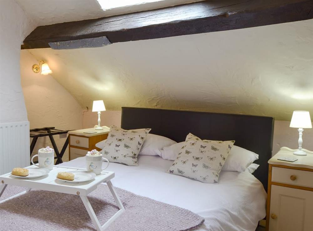 Comfortable double bedroom at Lower Barn in Woolston, near Craven Arms, Shropshire