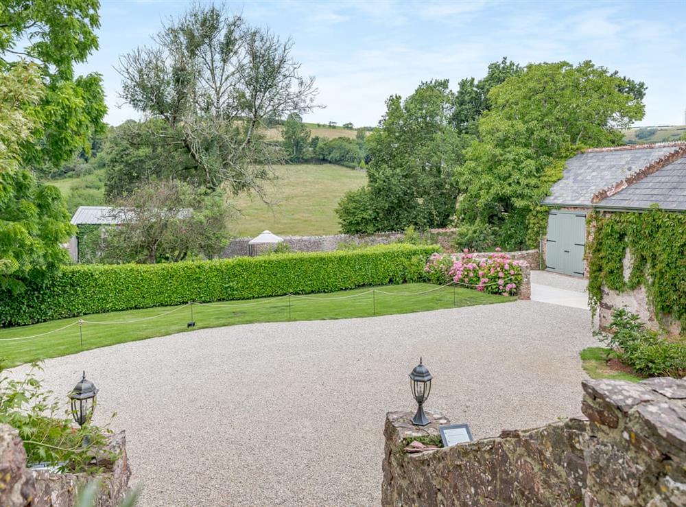 Garden and grounds at Lower Blagdon Manor in Blagdon, near Paignton, Devon
