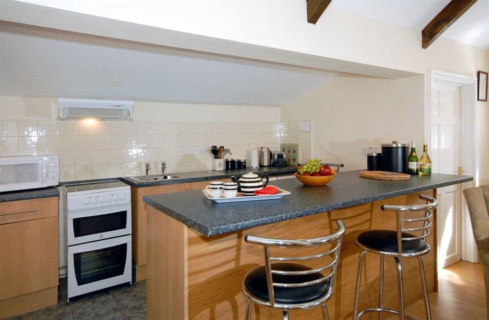 This is the kitchen at Lower Bushford Cottage in Hasguard, near Dale, Pembrokeshire, Dyfed