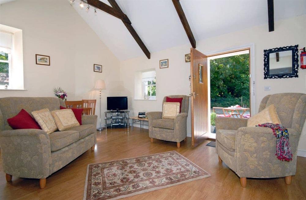 This is the living room at Lower Bushford Cottage in Hasguard, near Dale, Pembrokeshire, Dyfed