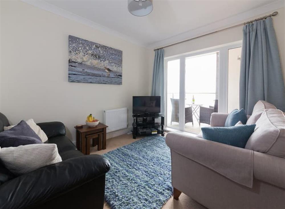 Living area at Lower Chine Apartment in , Shanklin