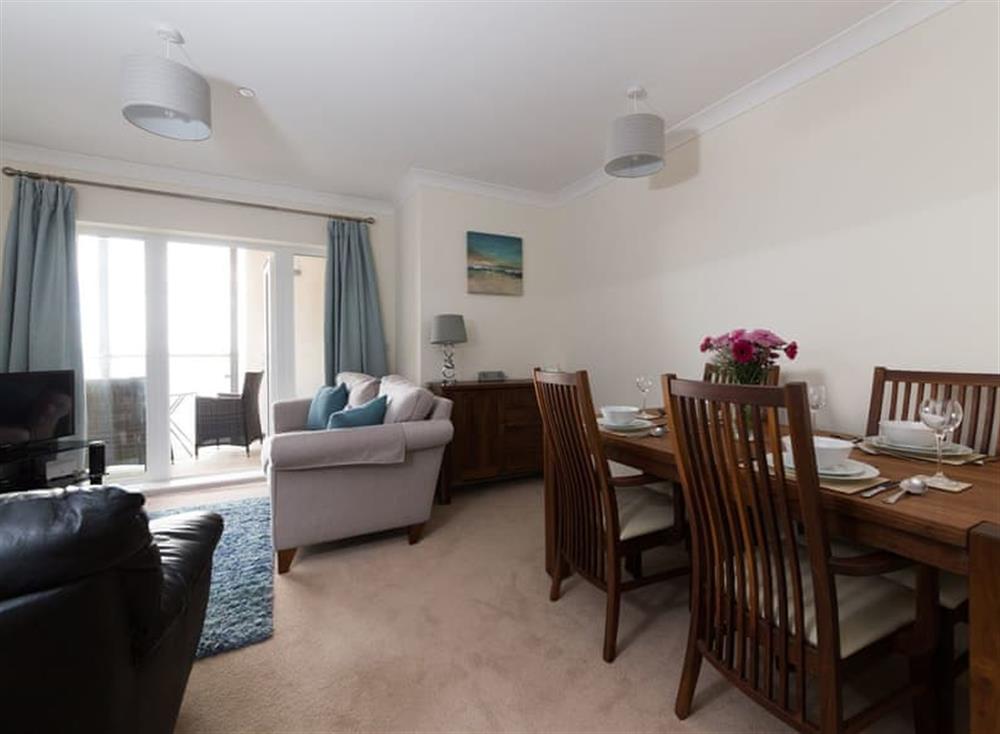Open plan living space at Lower Chine Apartment in , Shanklin