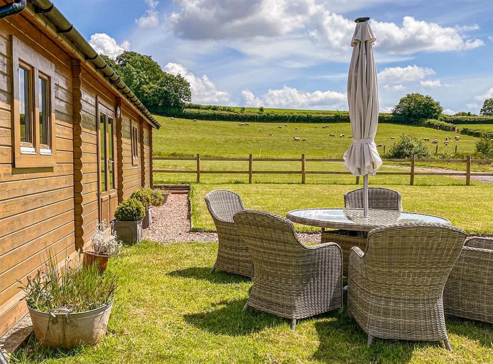 Outdoor area at Lower Cothay Lodge in Greenham, Wellington, Somerset