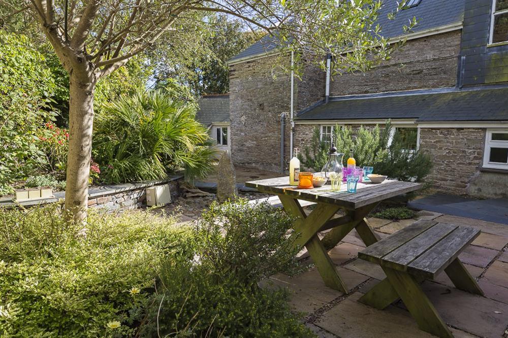 Garden and terrace to the side and rear (photo 4) at Lower Easton Farmhouse in , Nr Salcombe