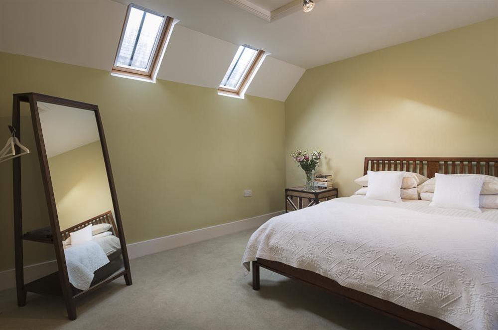 Third bedroom (1st floor) with King size bed at Lower Easton Farmhouse in , Nr Salcombe