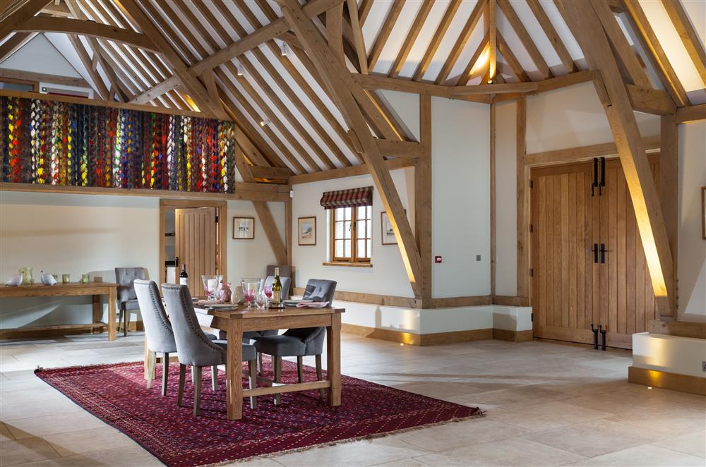 The dining area leading to the kitchen  at Lower Farm Barn, Hungerford