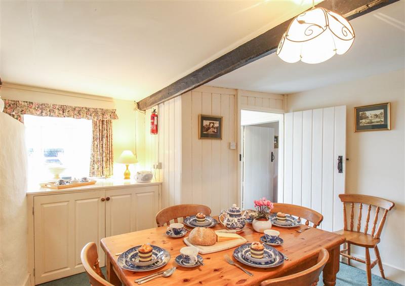 The dining area at Lower Farm Cottage, Portesham