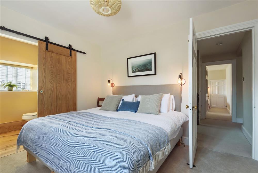 Lower Farm, Dorset: Bedroom two with a 5ft king-size bed and en-suite shower room at Lower Farm, Sherborne