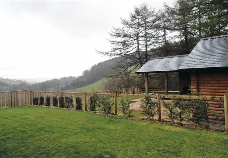 The park setting at Lower Fishpools Lodges in Powys, Mid Wales