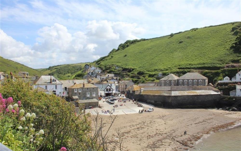 Port Isaac harbour and village
