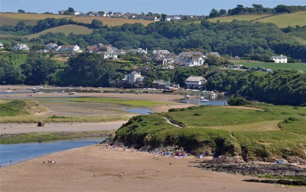 The Avon estuary nearby in Bantham