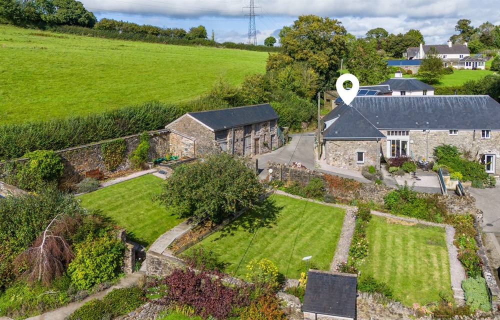 This is the setting of Lower Knowle Cottages