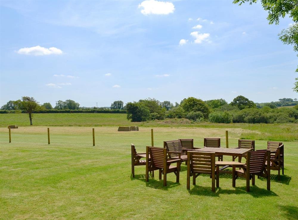 Spacious garden and grounds surrounded by beautiful countryside at Lower Larkworthy in Ashwater, near Holsworthy, Devon