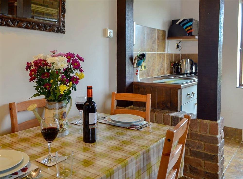 Kitchen and dining area at Apple Cottage, 