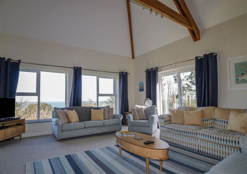 Relax in the living area at Lower Mellan Barn, Coverack