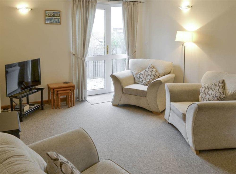 Spacious living area at Lower Moon in Port Isaac, Cornwall
