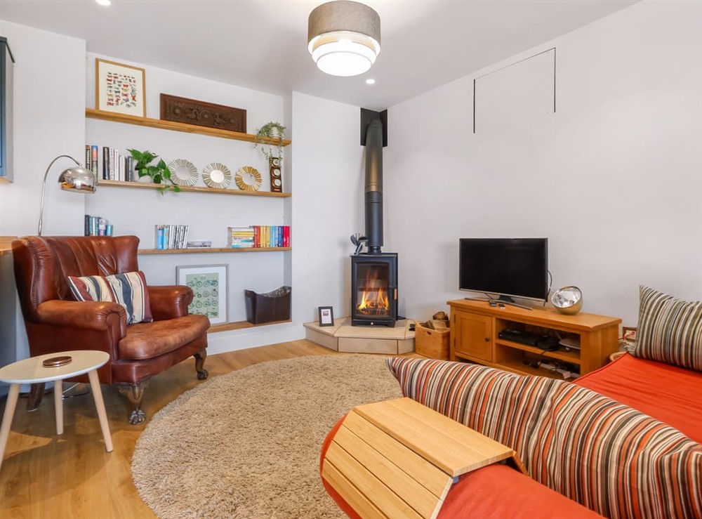 Open plan living space at Lower Mount Orchard in Stroud, Gloucestershire
