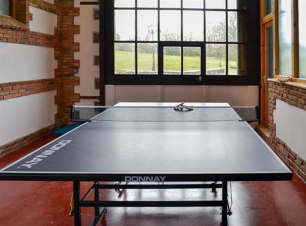 Games room with table tennis table at Bridge House, 