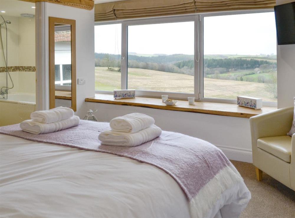 Fantastic views from the en-suite double bedroom at Combe View, 