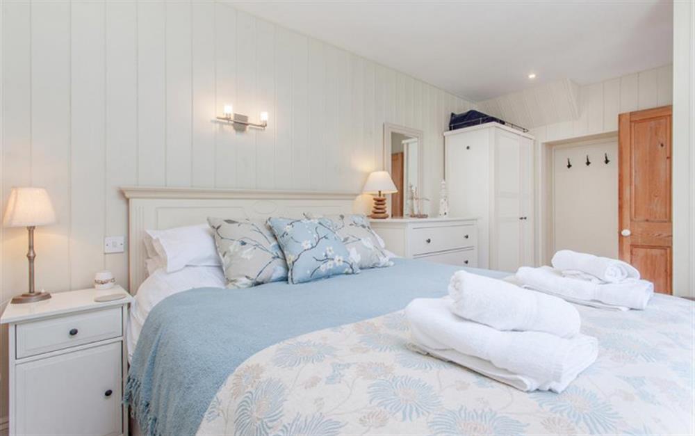 The comfortable double bedroom. at Lower Reeds in Torcross
