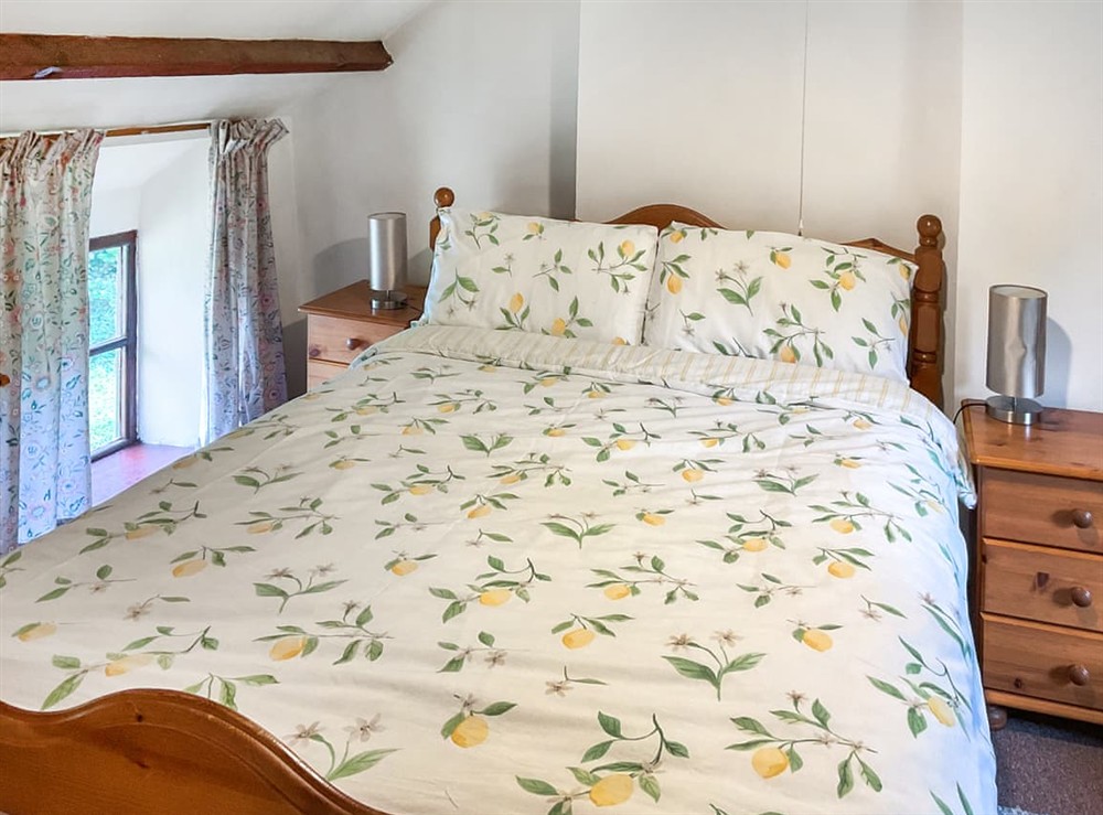 Double bedroom at Lower Rheol in Crickadarn, near Brecon, Powys