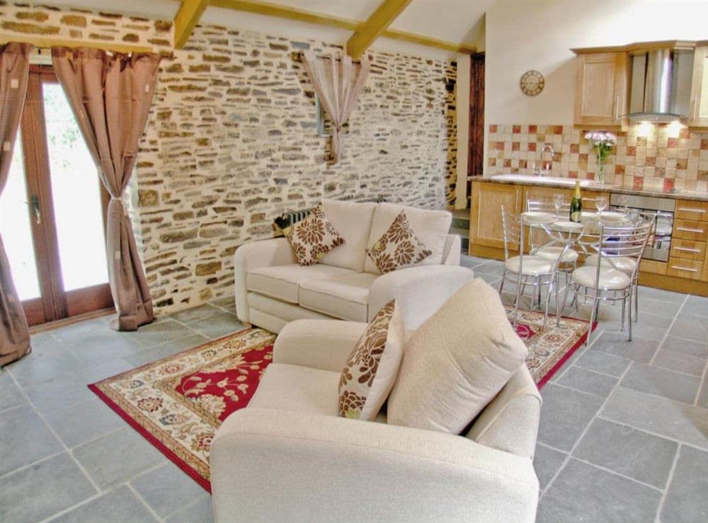 Living room at Lower Shipen in North Petherwin, near Launceston, Cornwall