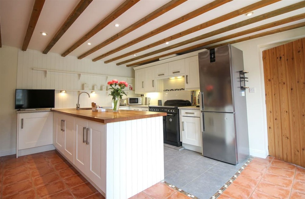 Kitchen area at Lower Stables in Tregony, Cornwall