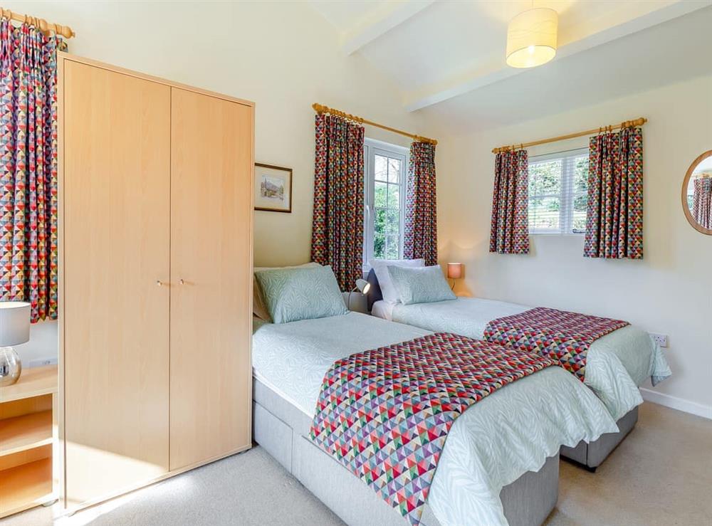 Twin bedroom at Lower Tamsquite in Wadebridge, Cornwall
