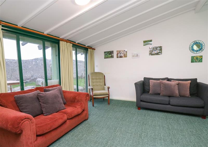 Enjoy the living room at Lower Treginnis Farm, St Davids