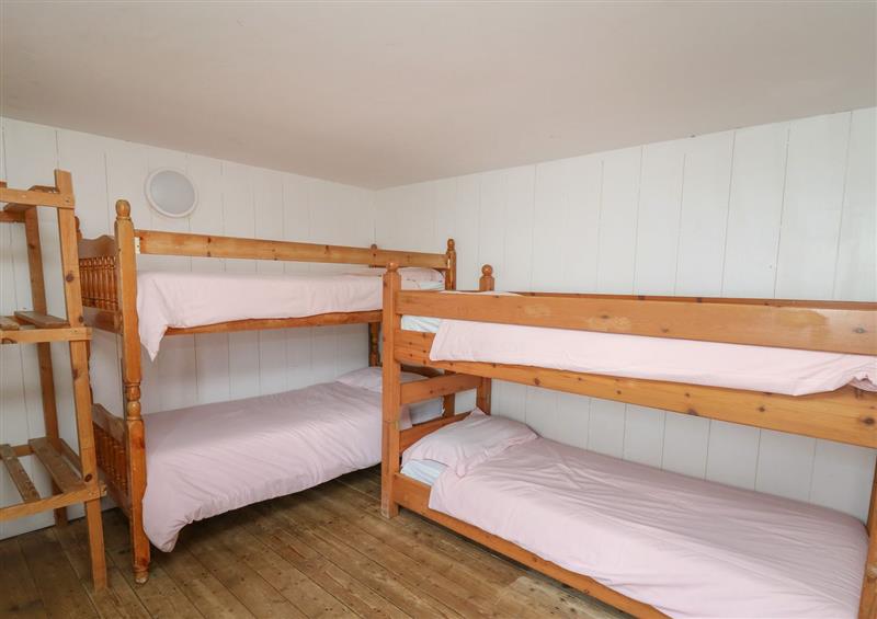 One of the bedrooms at Lower Treginnis Farm, St Davids
