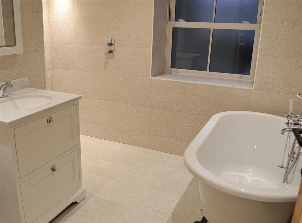 Wet room with stand alone bath