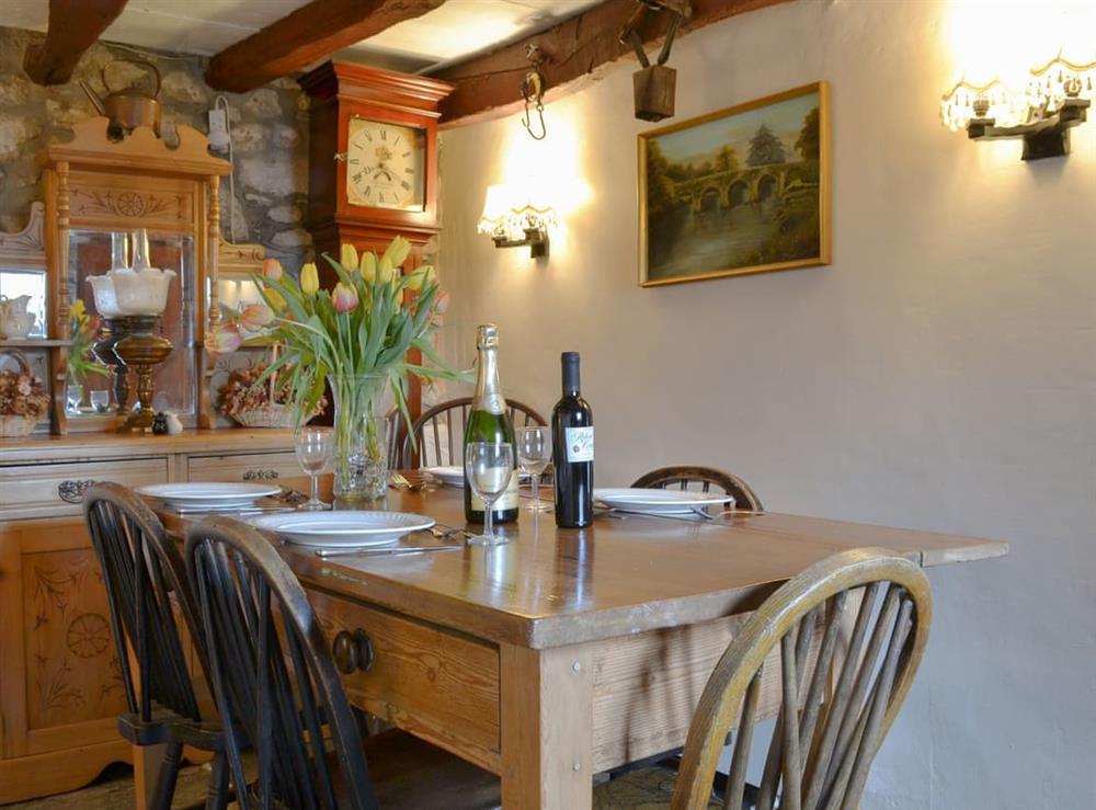 Charming dining room at Lower Trethinna Cottage in Altarnun, near Launceston, Cornwall