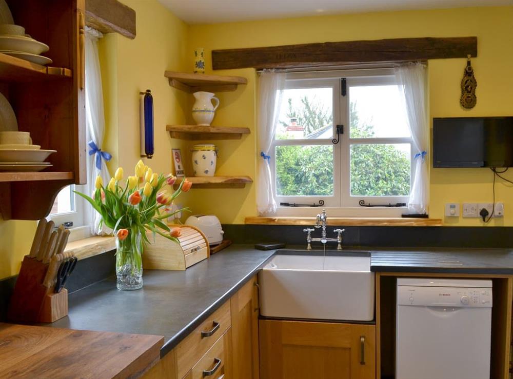 Well equipped kitchen (photo 3) at Lower Trethinna Cottage in Altarnun, near Launceston, Cornwall