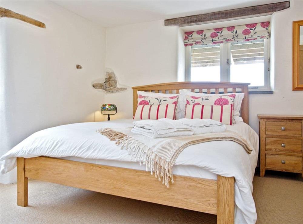 Double bedroom at Lower Trevorder Barn in Mount, Nr Bodmin, Cornwall., Great Britain