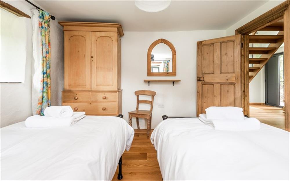 Another look at the twin bedroom at Lower Well Cottage in Ugborough