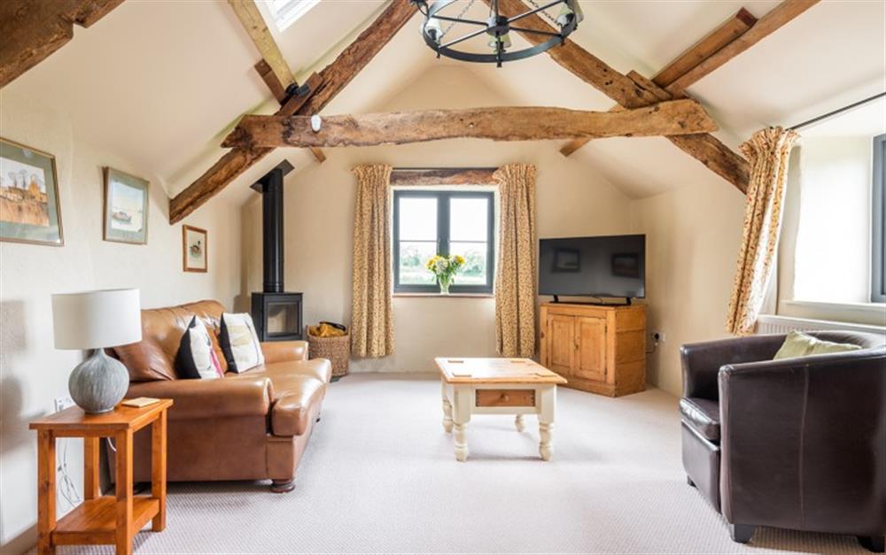 The first floor spacious lounge at Lower Well Cottage in Ugborough