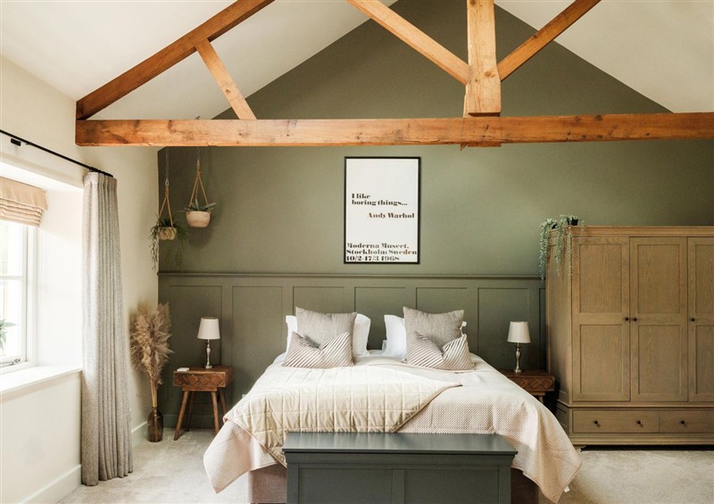 One of the bedrooms at Lower Well Farm House, Stoke Gabriel