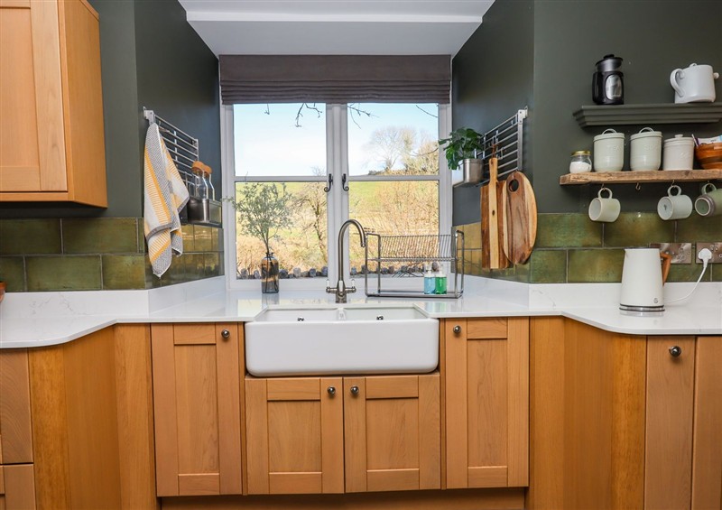 The kitchen at Lower Well Farm House, Stoke Gabriel