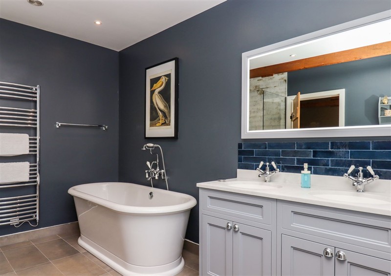 This is the bathroom at Lower Well Farm House, Stoke Gabriel