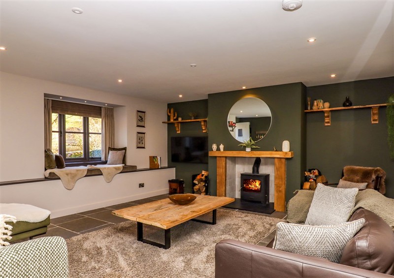 This is the living room at Lower Well Farm House, Stoke Gabriel